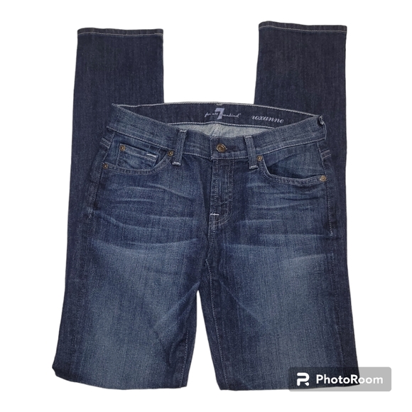 7 for all Mankind Roxanne medium wash skinny jeans 26 - Picture 2 of 9